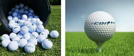 Driving Range Bälle mit Logo